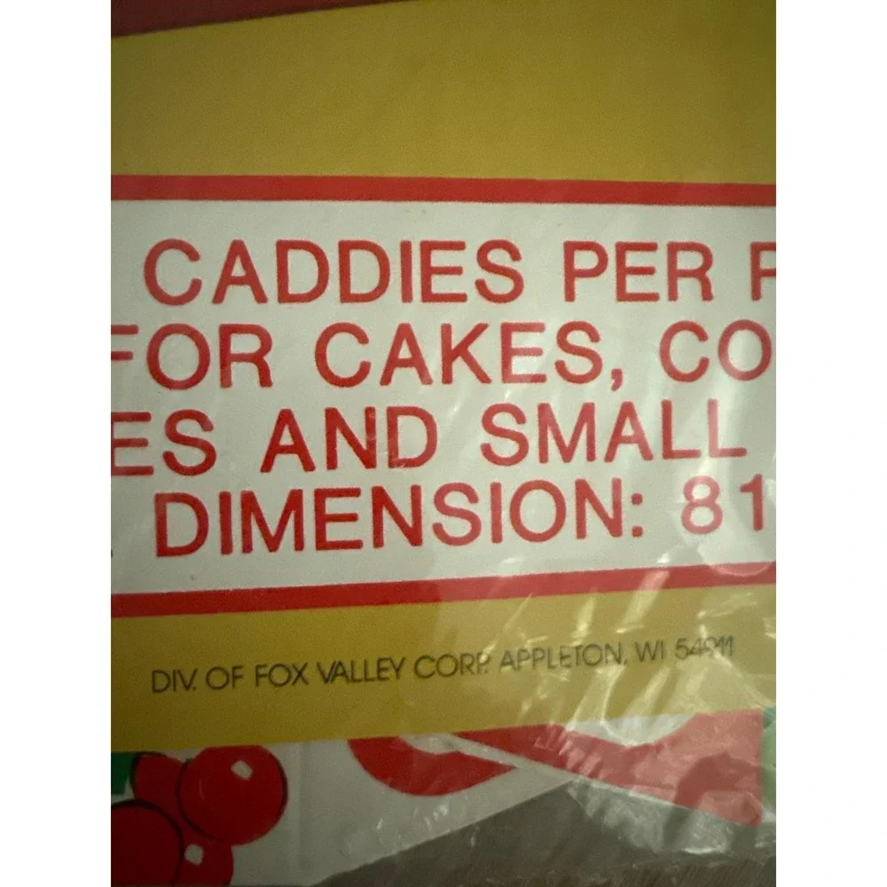 Christmas Cookie Caddies Gift Boxes Holly Berry‎ Merry Christmas NOS Vintage